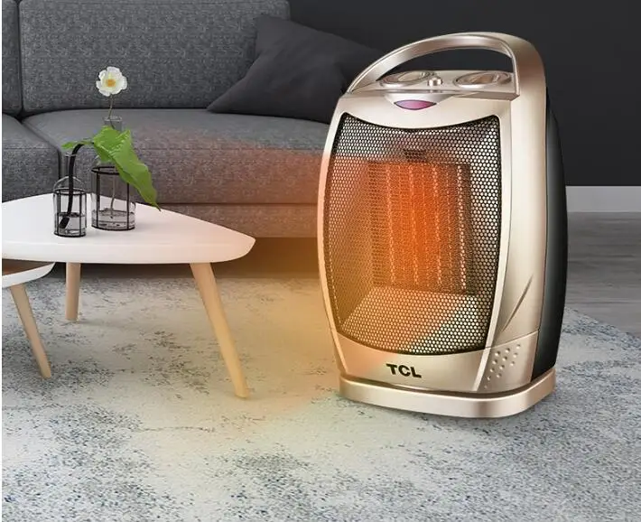 

Mini PTC Ceramic Space Electric Heaters Desktop Fan Heater For Warm Winter Portable Oscillating Ceramic Heater with Thermostat