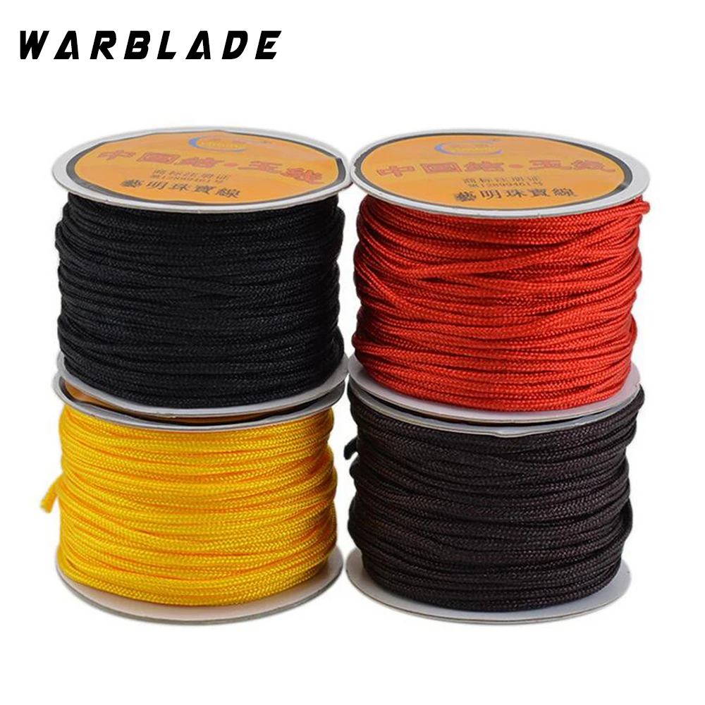 

WBL 2mm Cotton Cord Nylon Thread Cord Chinese Knot Cord Plastic String DIY Rope Bead Shamballa Bracelet Necklace Jewelry Making