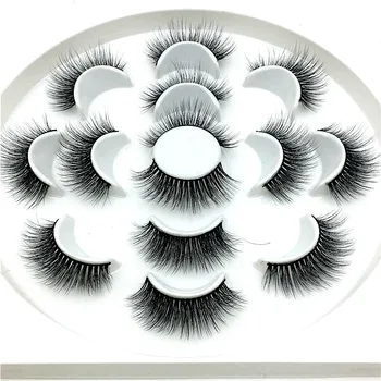 

NEW 7 pairs natural false eyelashes Dramatic Volume fake lashes long mink lashes eyelash extension mink eyelashes for beauty