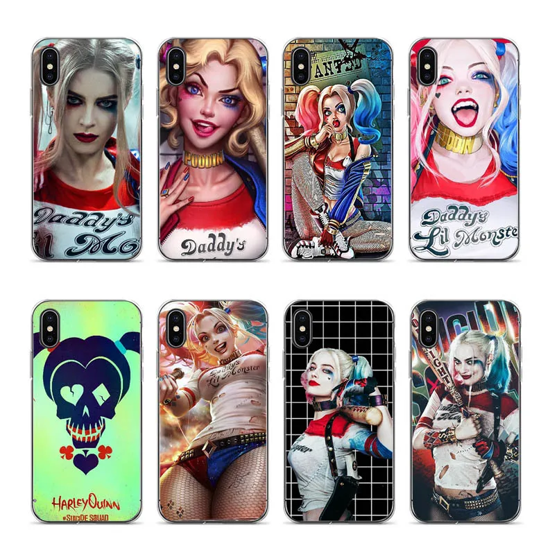 

IMIDO Harley Quinn Soft Silicone Back capa Phone Case For Apple iPhone 6 6plus 6s 7 8 7plus 8plus xr xs xsmax Soft Shell Capa