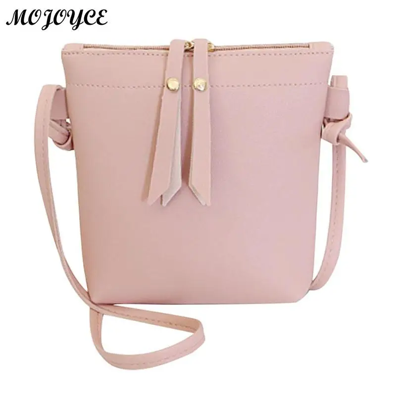 

Simple PU Leather Women Small Messenger Crossbody Bag Pure Color Casual Zipper Shoulder Handbags Mini Saddle Bags Bolsa feminina