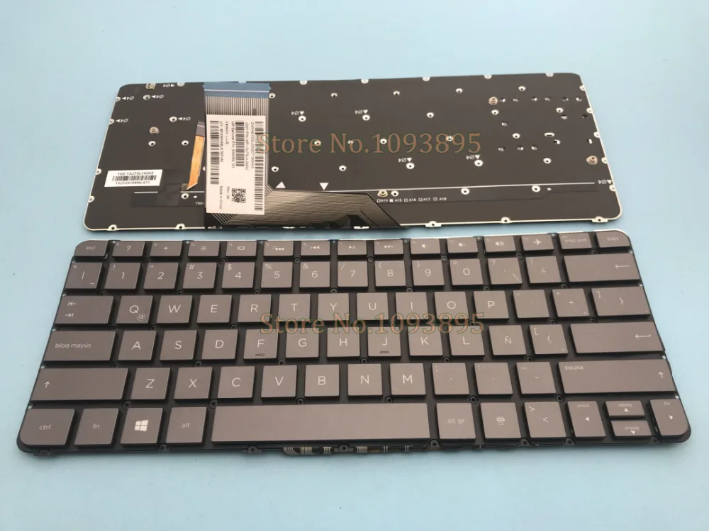 New for HP Spectre 15-ap018ca 15-ap007nd 15-ap004na Keyboard Backlit Silver US