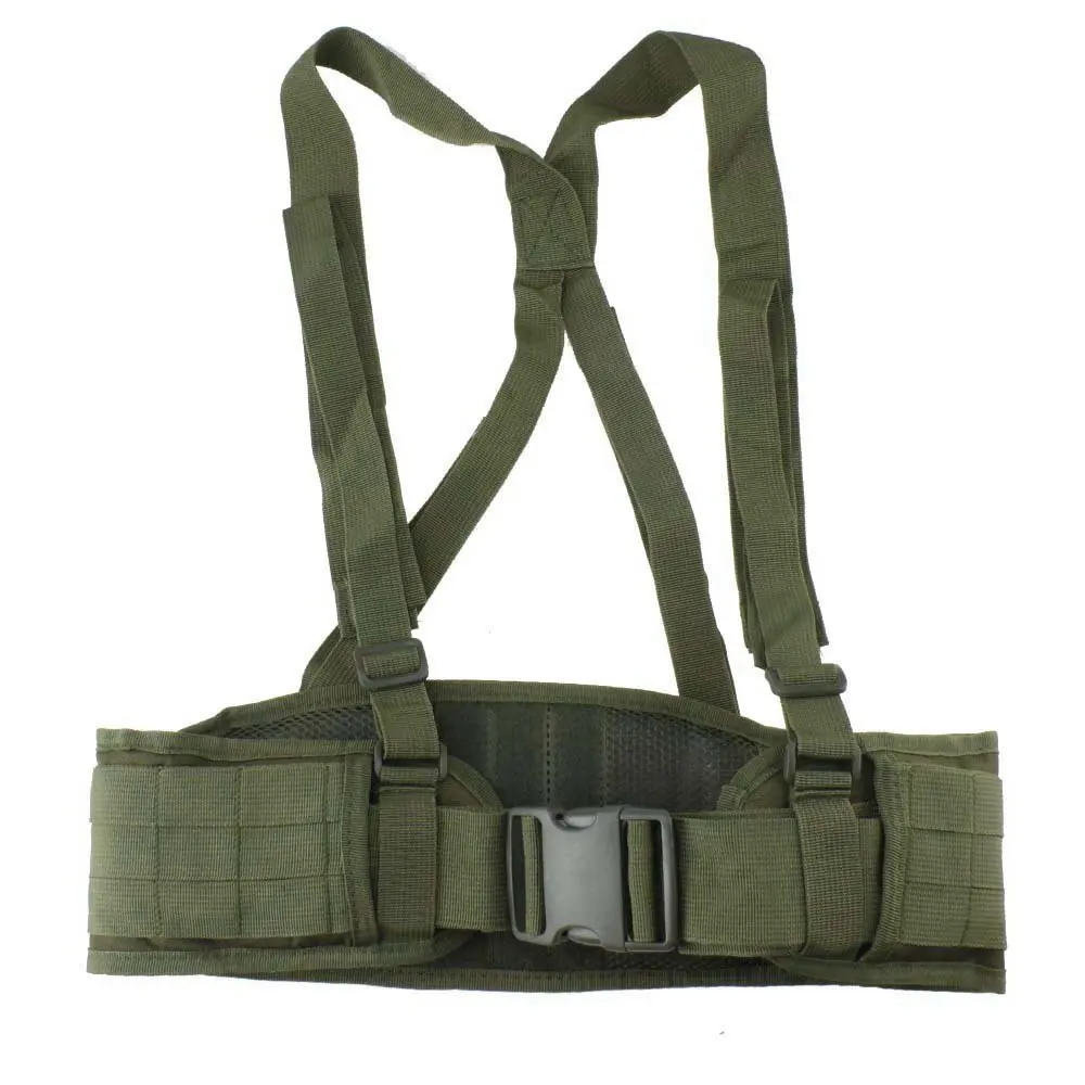 Camouflage Padded Molle Nylon Tactical Belt Military Strap Waist Belts