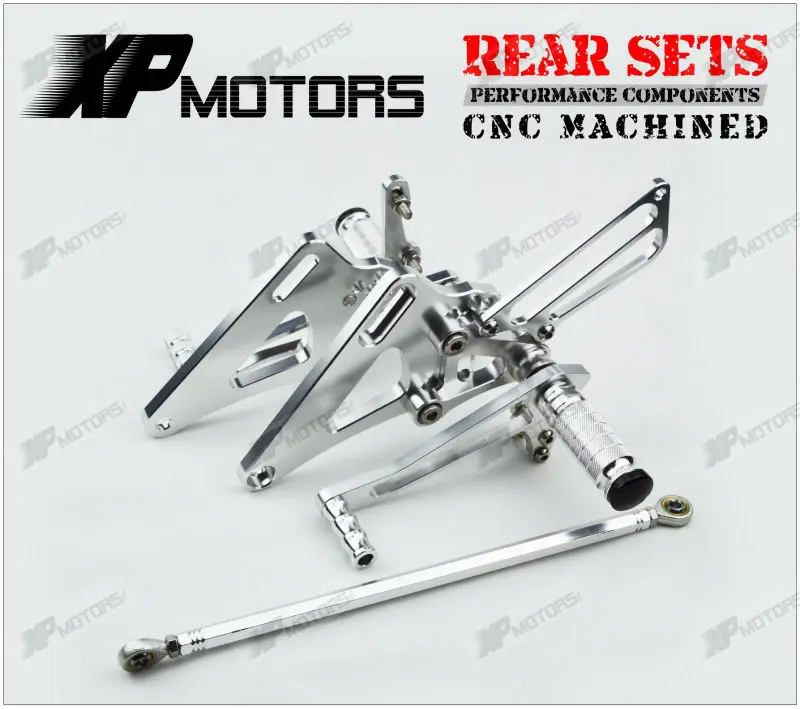 

Silver Racing Adjustable Foot Pegs Rearset Footrest Rear Sets For Honda CB400 Super Four 1992 1993 1994 1995 1996 1997 1998 1999