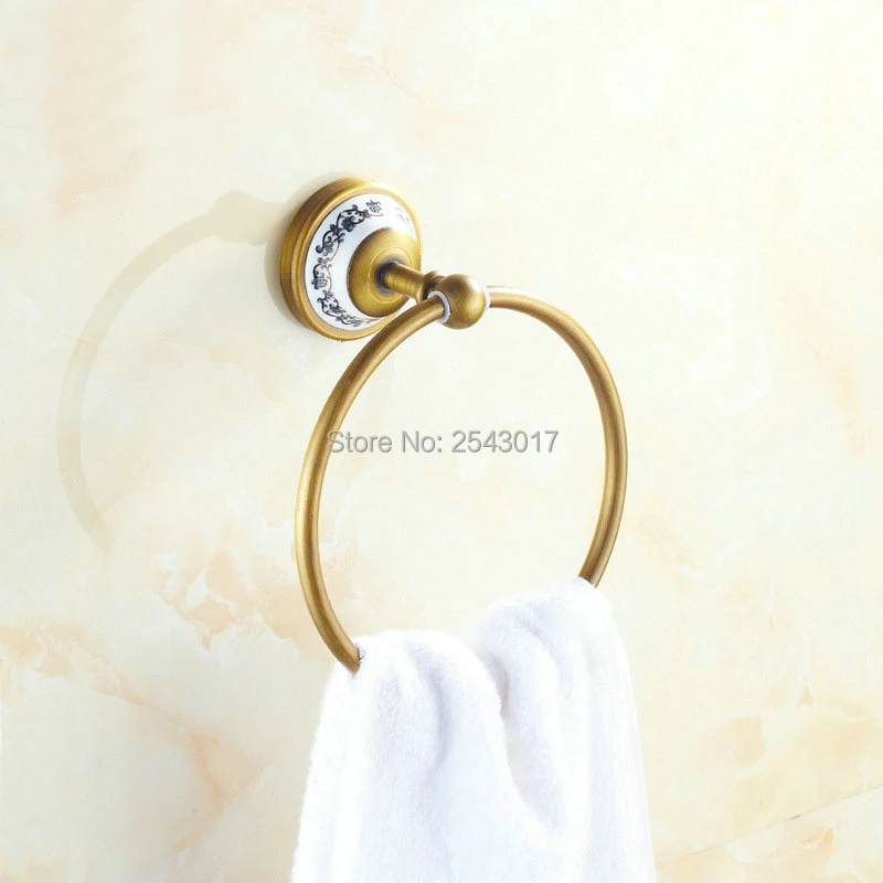 Antique Retro Classic Towel Ring Wall Mounted Towel Holder Bathroom