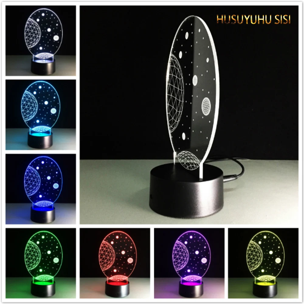 

HUSUYUHU SISI LED 3D Star Projection Lamp Starry Sky Protector Night Light Decoration Night Sky Kids Children Gift Bedside Lamps