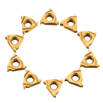 

SHGO HOT-10Pcs 11Ir A60 Carbide Insert For Threading Turning Tool Boring Bar Lathe Holder