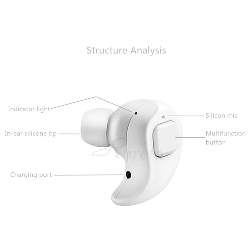 Roreta S530X мини беспроводные Bluetooth наушники в ухо, Спортивная гарнитура с микрофоном, наушники-вкладыши для iPhone XR 8