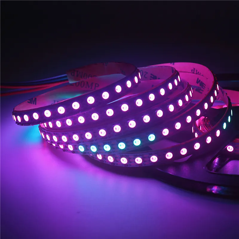 

4/5/7 mm narrow width DC5V LED Pixel strip Programmable Individual Addressable WS2812B 60/144/leds/m Flexible strip Light IP20