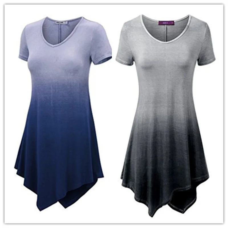 4XL-5XL-Tamanho-Grande-Vestido-de-Ver-o-2019-Vestidos-Casuais-de-Manga-Curta-Irregular-Gradiente (1)