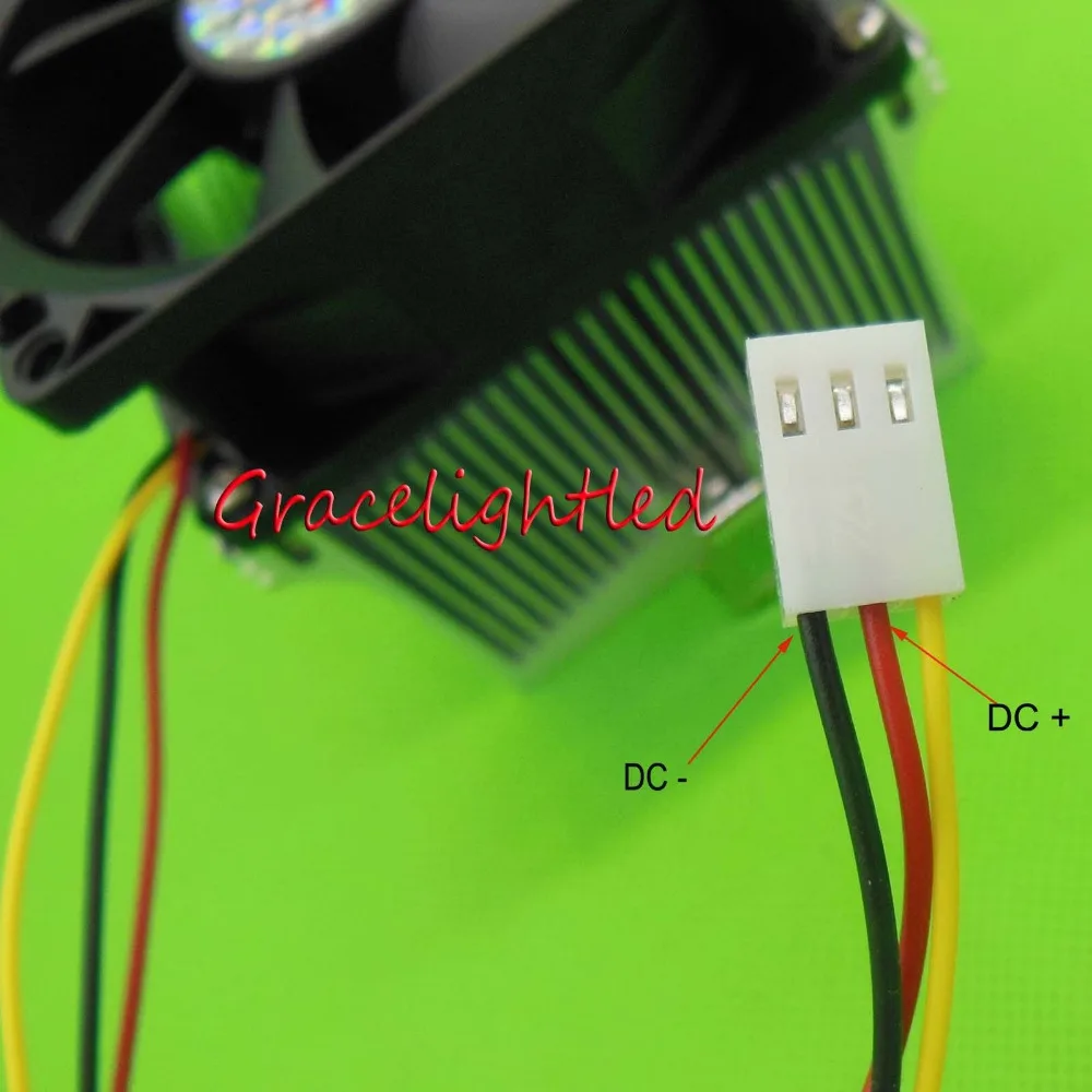 1pc Aluminium Heat Sink Cooling Fan 20W 50W 100W High Power Led Light 80*83*65mm