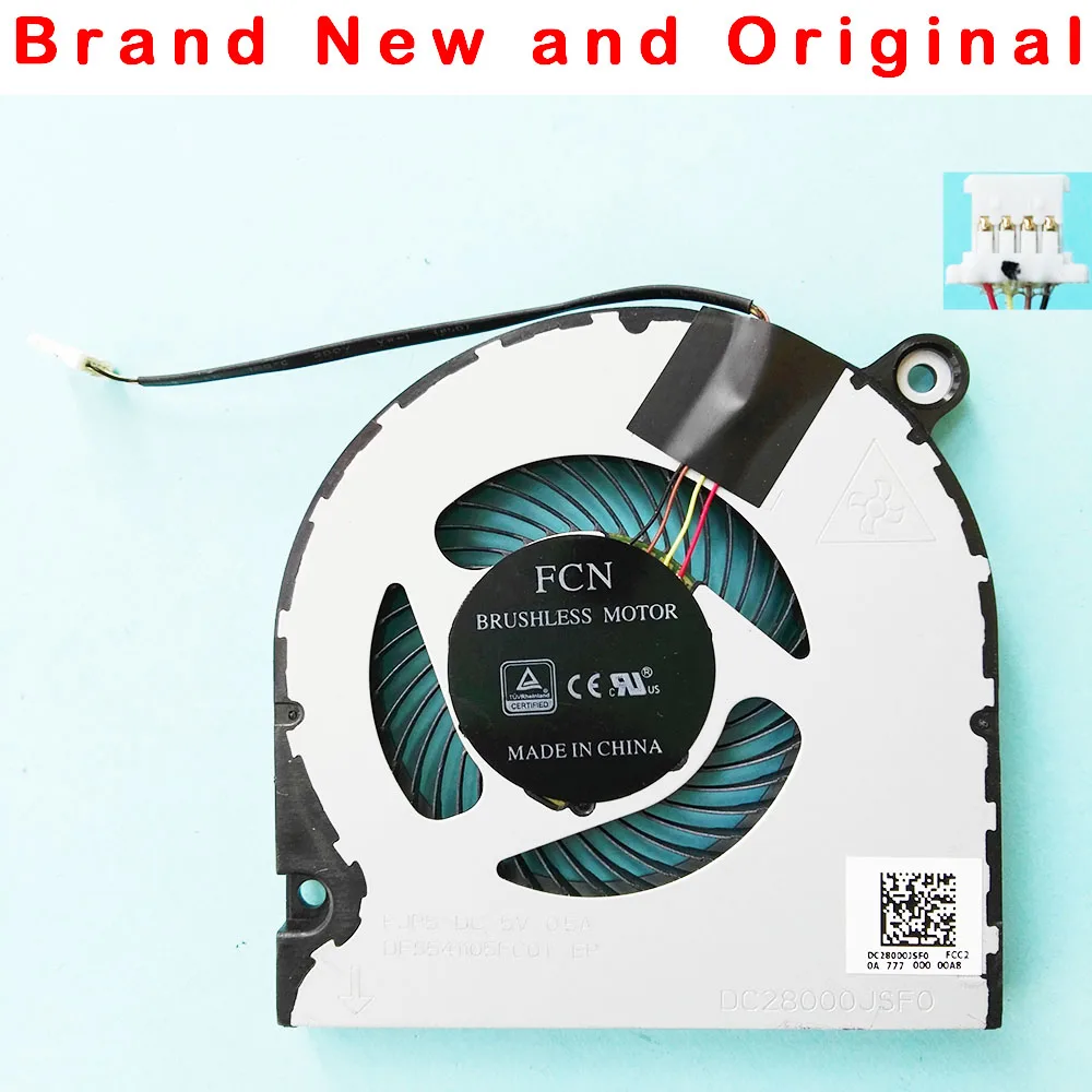 Новый оригинальный вентилятор для охлаждения ЦП Aspire A314 31 A315 21 кулер DFS541105FC0T FJP5