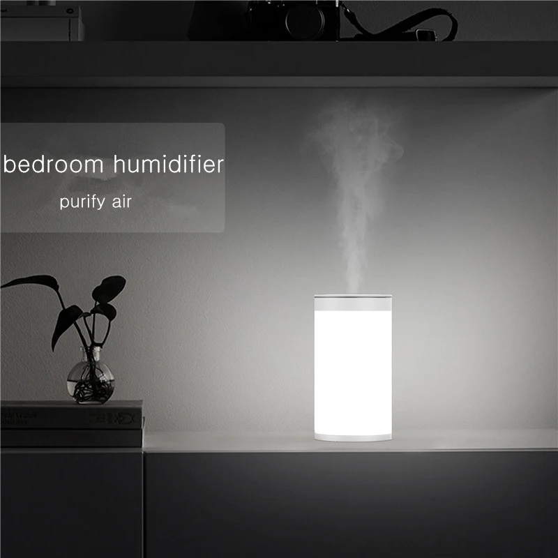 

450ML Large Capacity USB Air Humidifier with Stepless Adjusted LED Light Home Aroma Essential Oil Diffuser Ultrasonic Humidifier