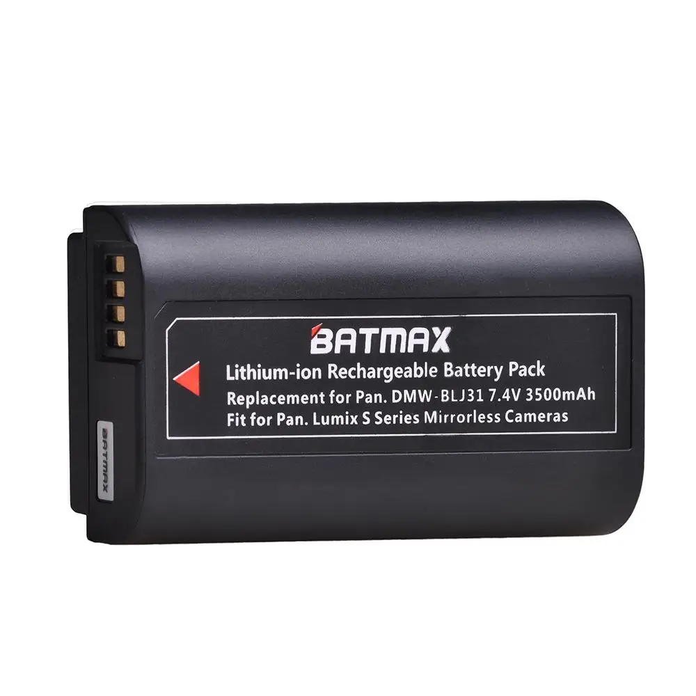 Batmax 2 шт. DMW-BLJ31 DMW BLJ31 LG литий-ионный аккумулятор для Panasonic LUMIX S1, S1R, S1H, LUMIX S серии беззеркальных камер