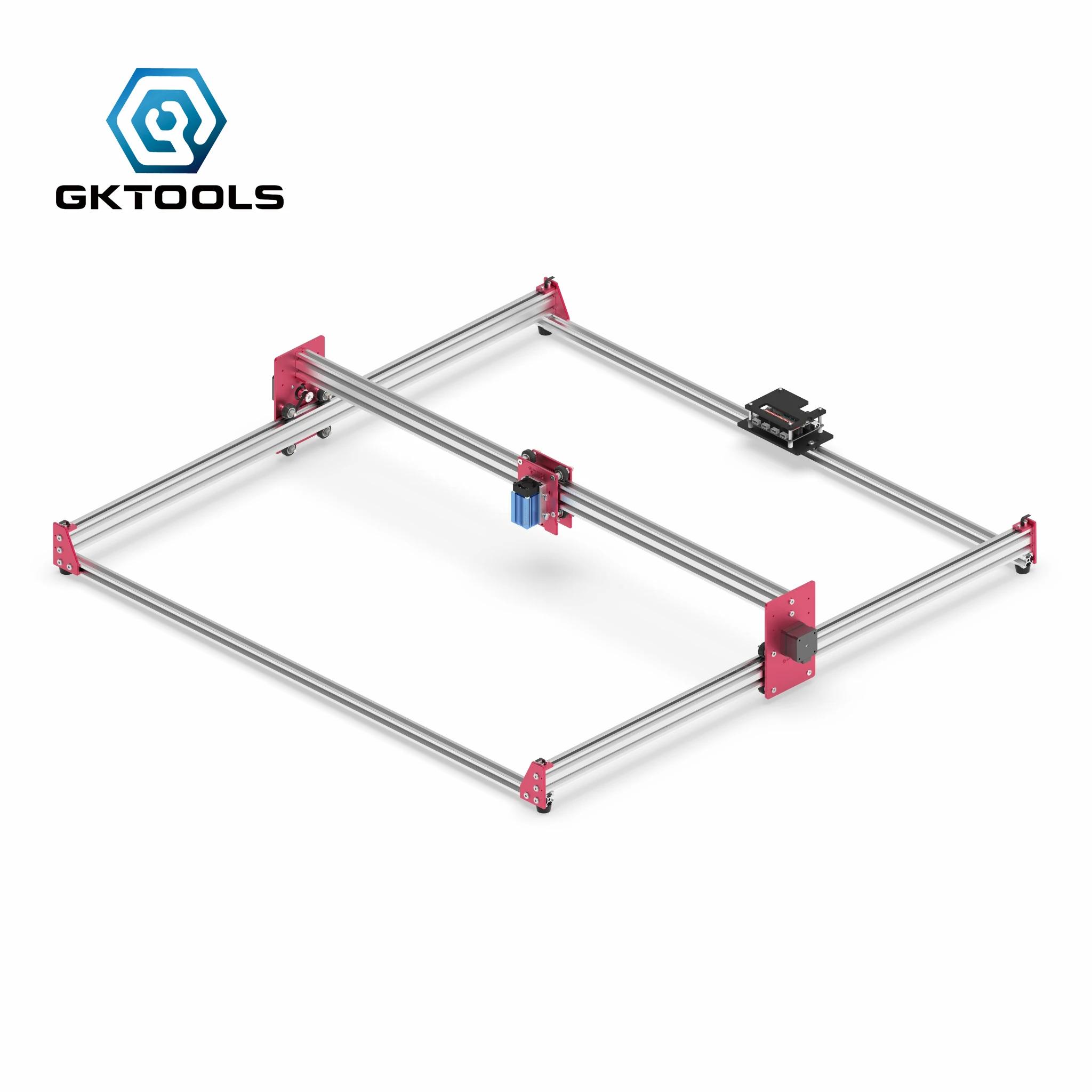 Мини лазерный гравер GKTOOLS 100x100 см DIY CNC GRBL Hobby резак для дерева и кожи