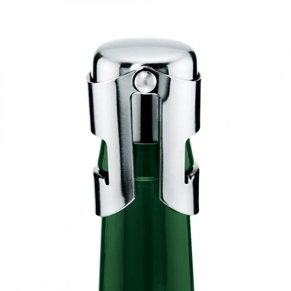 Portable Stainless Steel Champagne Sparkling Wine Bottle Stopper Sealer