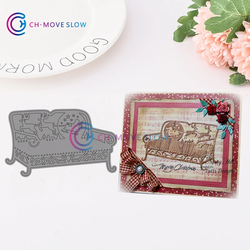 

CH Holiday Bench TUTTI Metal Cutting Dies For Scrapbooking DIY Cards Album Decoration Embossing Wedding Cards