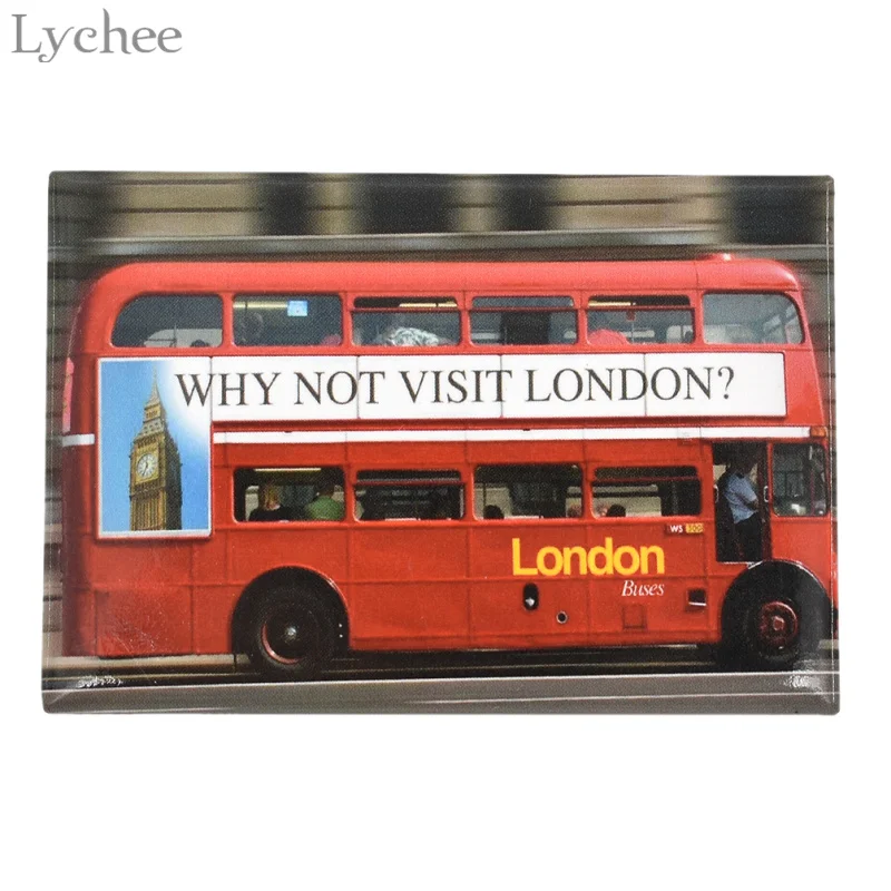 

Lychee London Scenery Magnetic Fridge Magnets Refrigerator Sticker Home Decoration
