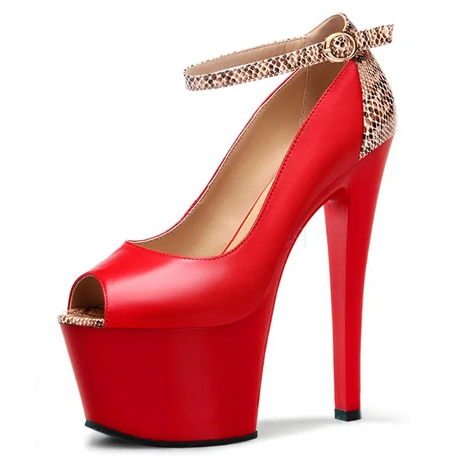 New high heel 17-18-20cm Roman style nightclub sexy model show dancing shoes