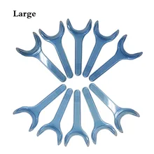 10 Pcs/lot Dental Cheek Retractor Mouth Opener Lip Expander T-shape Large Size Blue 4 pcs dental orthodontic photographic mirror stainless steel autoclavebale 10 pcs t shape intraoral cheek lip retractor opener