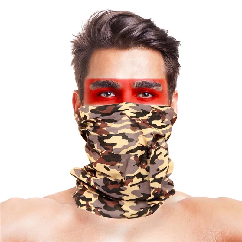 Высокопрыгающая тактическая камуфляжная походная бандана Мужская полиэфирная ветрозащитная грелка для шеи анти УФ тактическая Бандана с изображением масок для лица Ciclismo - Цвет: 039