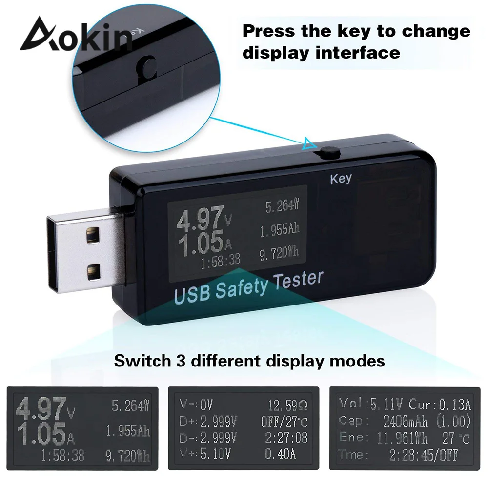 USB цифровой измеритель мощности тесты er мультиметр Ток Напряжение мониторы DC 5.1A 30 в Amp измеритель напряжения мощности Скорость зарядок
