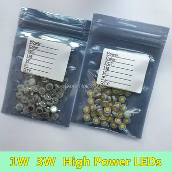

50 PCS 1W 3W Red Yellow Deep Red Orange High Power LEDs 350ma 700ma Chip Wavelength 620nm 630nm 660nm 590nm for LED Grow Lamp