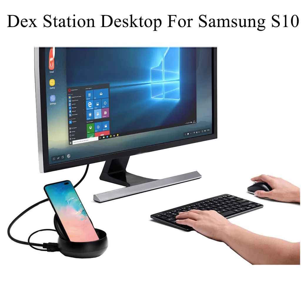 

2019 USPS High Quality NEW HDMI Dex Station Desktop Extension Charging Charger Dock mobile phone For Samsung S10/S10 Plus