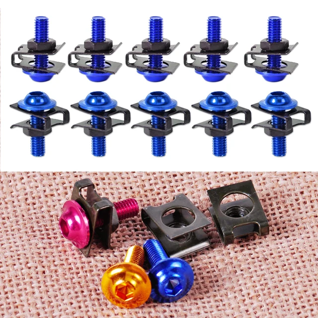 Cheap CITALL 10PCS CNC Motorcycle 6mm Body Fairing Bolts Spire Speed Fastener Clip Screw M6 Spring Nuts For Harley Honda Suzuki Yamaha Cheap CITALL 10PCS CNC Motorcycle 6mm Body Fairing Bolts Spire Speed Fastener Clip Screw M6 Spring Nuts For Harley Honda Suzuki Yamaha