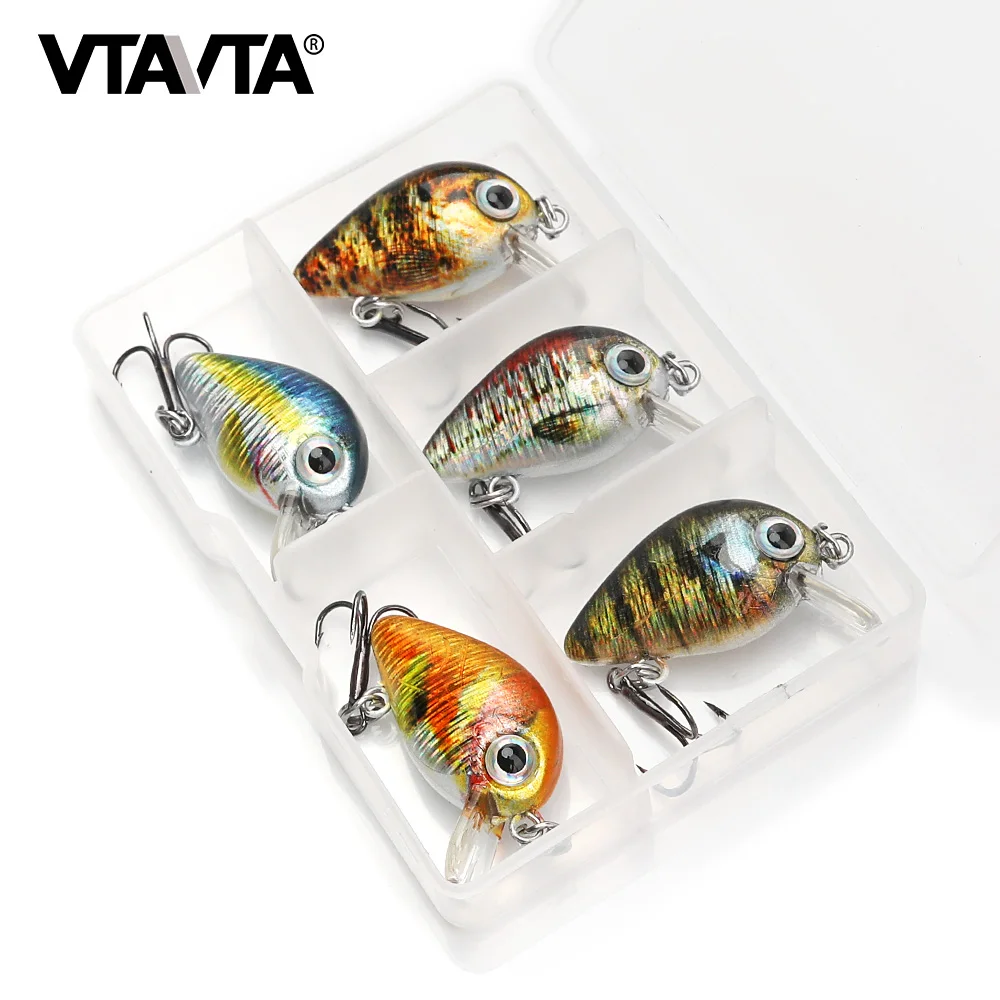 VTAVTA 5 قطعة 1.5g 3 سنتيمتر البسيطة Wobblers/Crankbait الصيد إغراء الاصطناعي الطعم الصلب العائمة المتذبذب للأسماك باس الصيد معالجة VTAVTA 5 قطعة 1.5g 3 سنتيمتر البسيطة Wobblers/Crankbait الصيد إغراء الاصطناعي الطعم الصلب العائمة المتذبذب للأسماك باس الصيد معالجة