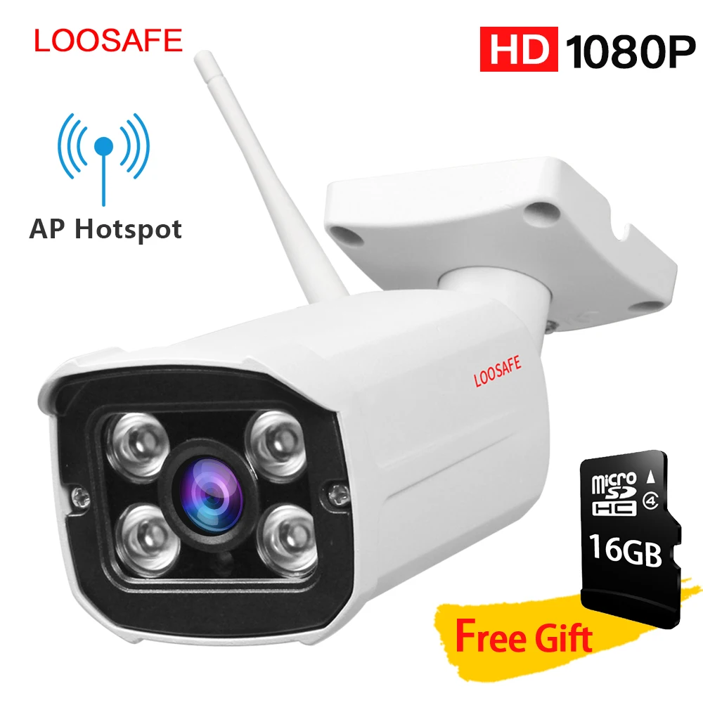 LOOSAFE IP Camera Home Security 1080 HD ONVIF Wireless Wired P2P CCTV