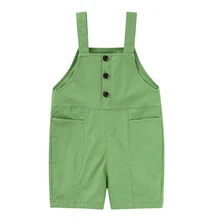 Новая летняя одежда для маленьких мальчиков, детские нагрудники, свободные штаны, Комбинезоны для маленьких девочек 3-5 лет, повседневные штаны, цельный комбинезон