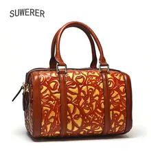 SUWERER Брендовая женская сумка новая кожаная сумка этнический стиль сумка-мессенджер сумка Boston
