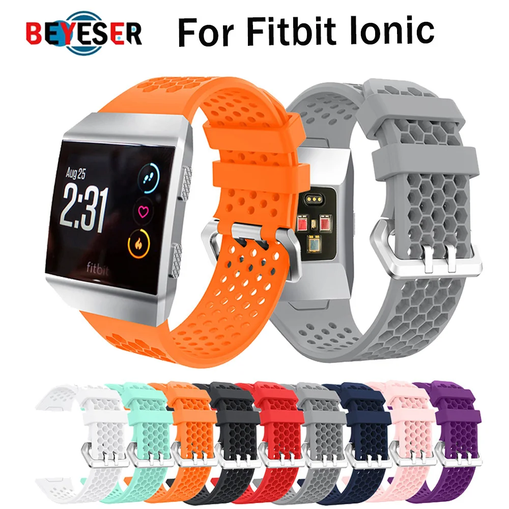 

Band for fitbit ionic Soft Silicone Replacement Sport Band Strap For Fitbit Ionic Smart Fitness Watch band sport High Quality