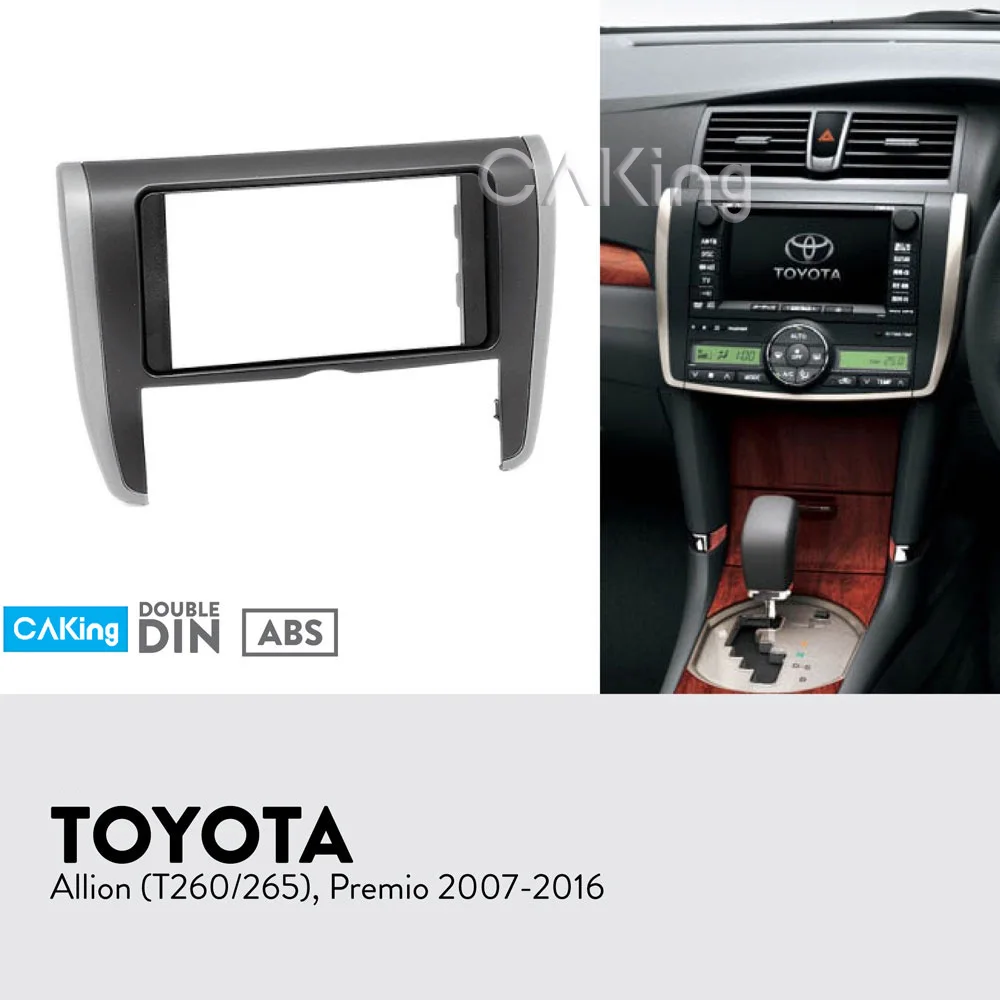 Автомобильная Радио панель для Toyota Allion(T260/265); премио 2007- приборная пластина для приборной панели