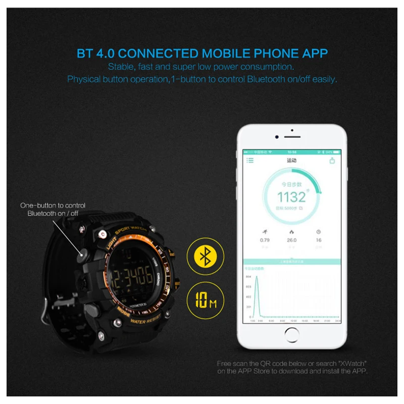 Tanie Nowy MNWT marka mężczyzna sporta zegarek 5ATM wodoodporna aktywność na świeżym powietrzu zegarki modny zegarek mężczyźni Casual cyfrowe męskie zegarki na rękę mężczyzna