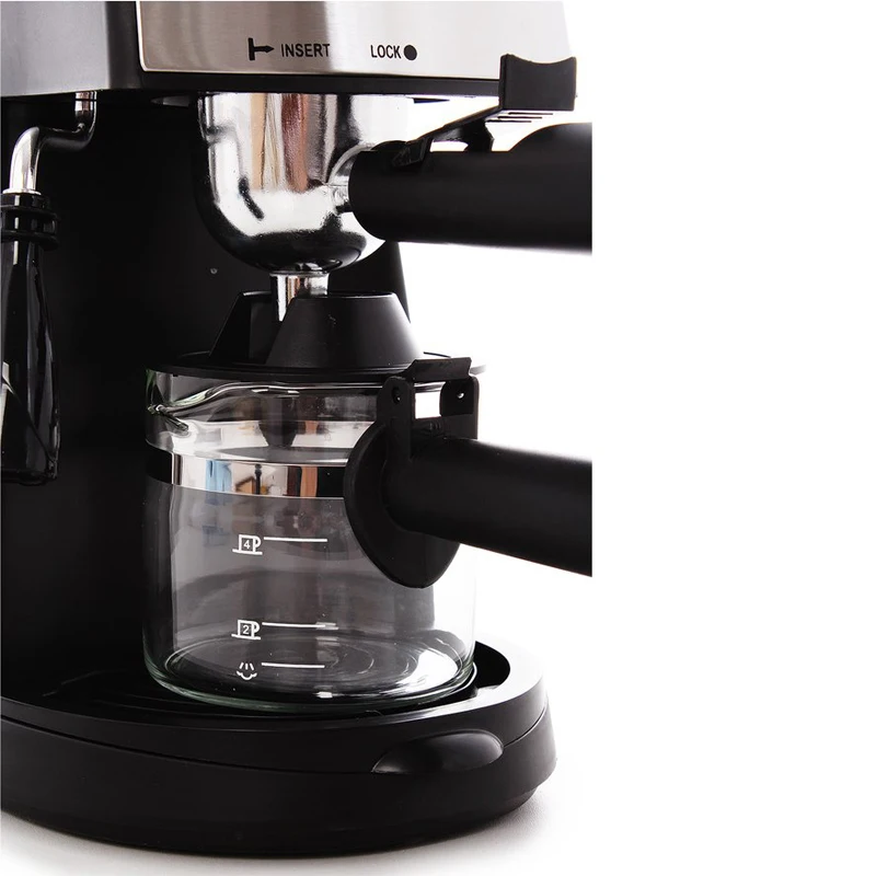 Кофеварка Eurostek ECM-6811 (Мощность 800 Вт, емкость 240 мл, капельная, индикатор уровня воды, приготовление молочной пенки, съёмный поднос)