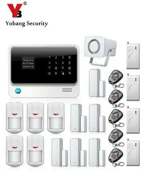 

YobangSecurity Intruder WIFI GSM Alarm Systems Security Home Android IOS APP Control PIR Detector Door Shock Sensor