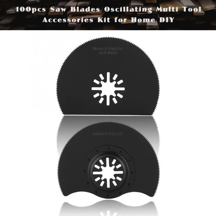 100pcs Saw Blades Oscillating Multi Tool Accessories Kit for Home DIY Cutting Tool Reciprocating saw blades