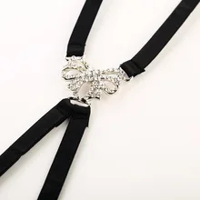 Со скрещиванием сзади топы, высокий эластичный со стразами бюстгальтер плеча бретелька для нижнего белья бабочка бриллиант орнамент невидимые ремни 5 пара/лот