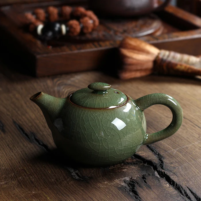 Новинка, Лидер продаж, хрустящая глазурь, Ge Kiln Longquan Celadon Zisha, керамика, искусство, Тхи, Китай, фарфоровый чайник из исинской глины, антикварный чайник