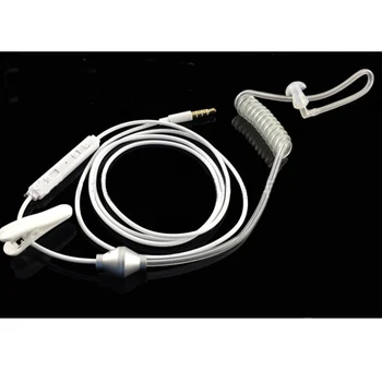 

Mono Anti-Radiation Earphones 3.5mm Stereo Air Tube Wired Earpiece Hands-free With Microphone For Smart Phone