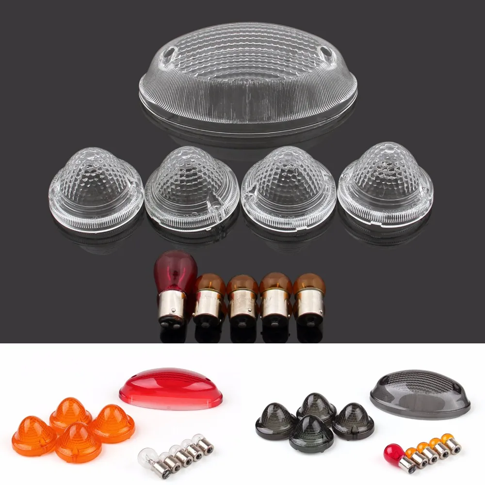 

Areyourshop Motorcycle TailLight Turn Signals Cover Bulbs for Triumph Bonneville 2001-2009 SE 2009-2013 T100 2002-2012 Motors