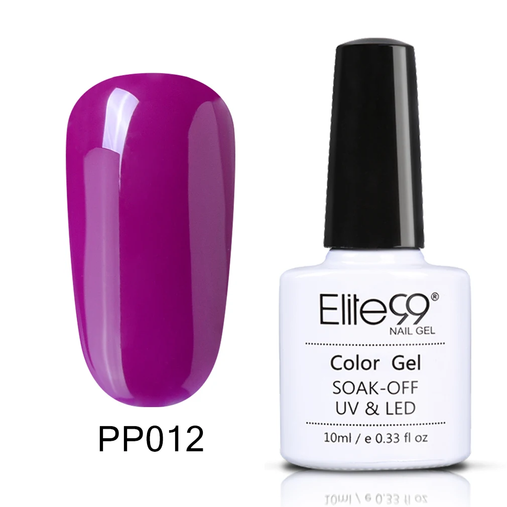 Elite99 фиолетовый Гель-лак для ногтей Полупостоянный лак для ногтей УФ-гель лак замачиваемый дизайн ногтей Лаковая эмаль - Цвет: PP012