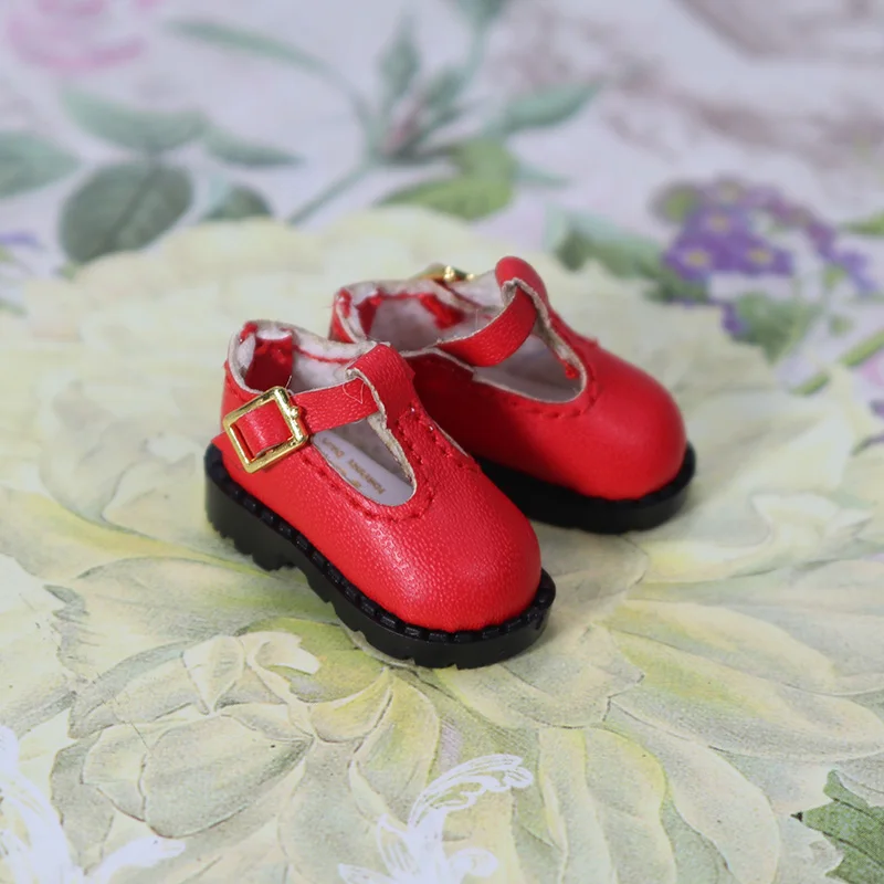 Shoes for 1/6 Blyth doll cute leather shoes 3.3cm in six colors suitable for JOINT body Free shipping