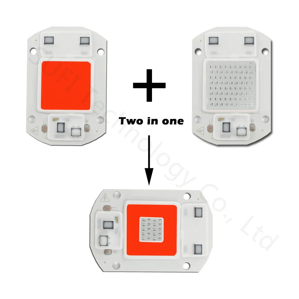 Smart IC светодиодный растет светильник 20 W 30 W 50 W AC220V полный спектр светать для Гидропоника в закрытом помещении Тепличный цветок семенное