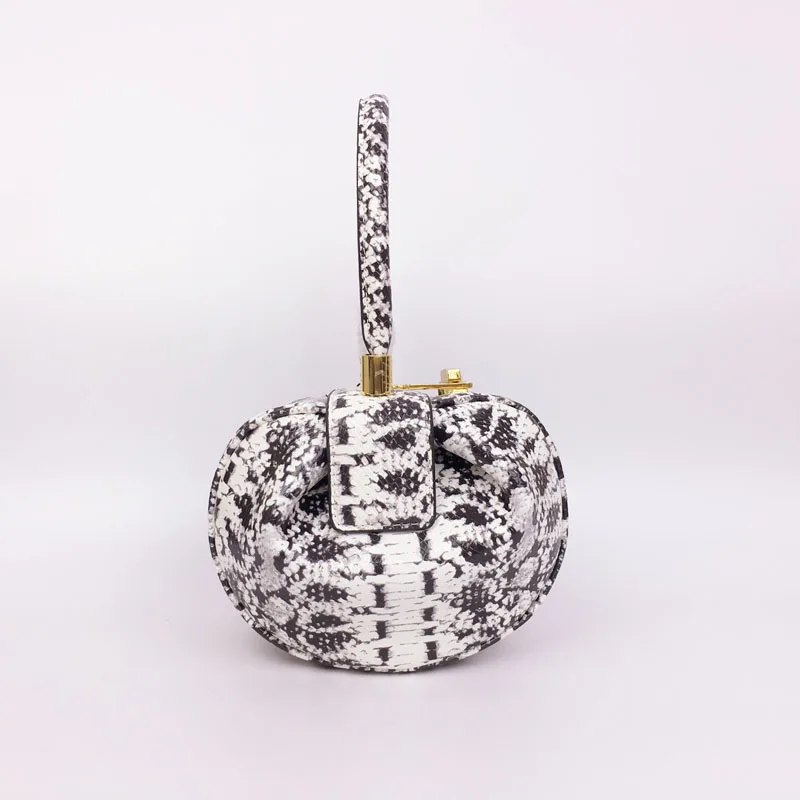 

Fashion Snake Bag Women Genuine Leather Bag Snakeskin Pattern Bag for Female