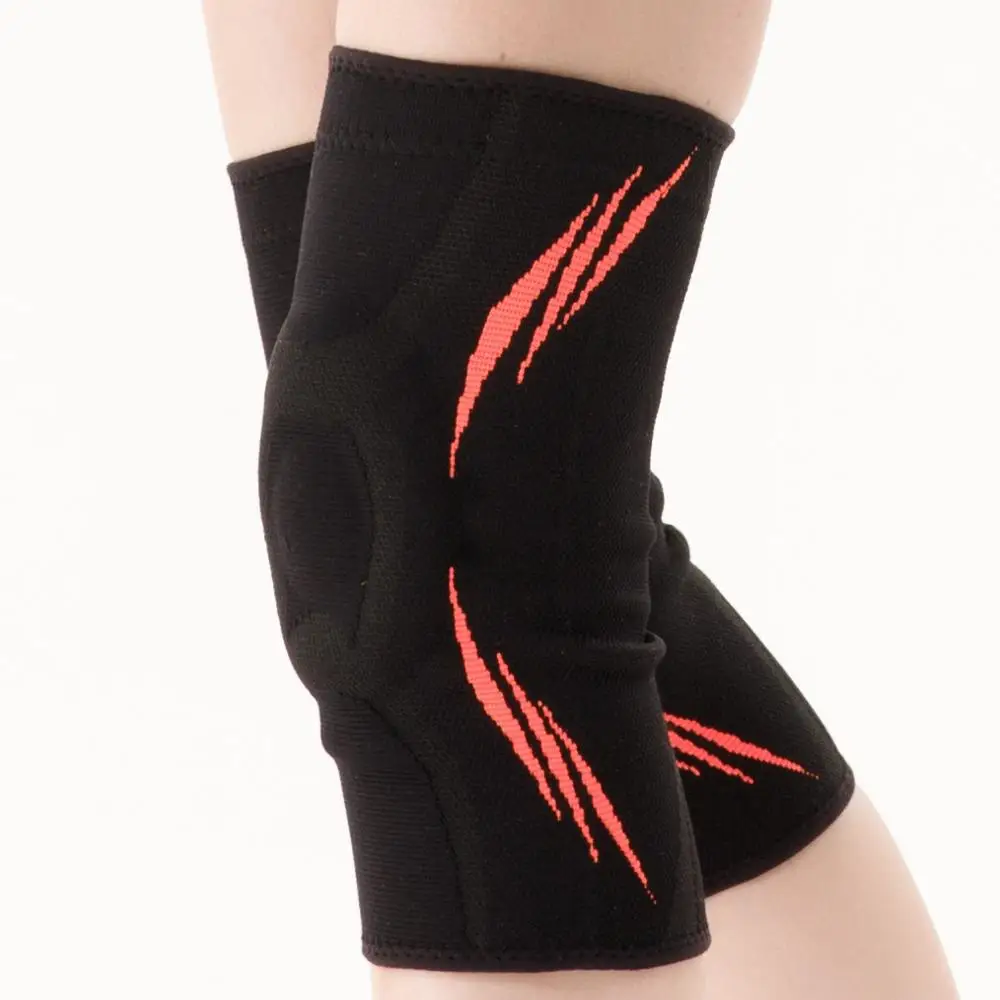 

Veidoorn 1prs Compression Knee Sleeves Support Brace with silicon pad for Sports workout basketball Joint Pain Relief Running