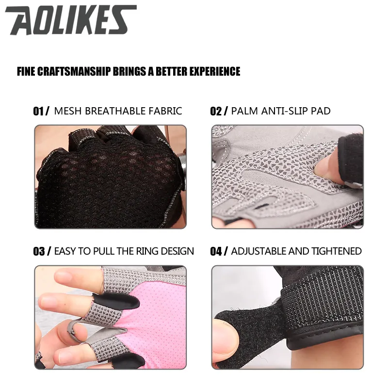 Gym Body Building Training Sports Fitness WeightLifting Gloves For Men And Women Custom Fitness Exercise Training Gym Gloves