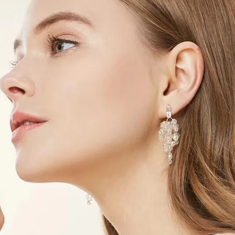 Hand Made New Good Quality Crystal Beads Earrings Jewelry Hot Selling